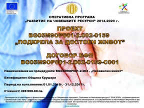 Проект „Подкрепа за достоен живот“, снимка 1